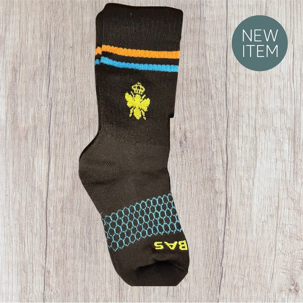 Bombas Women’s or Men’s XS 4-7 see chart Black & Blue Crew Socks 5 Pairs